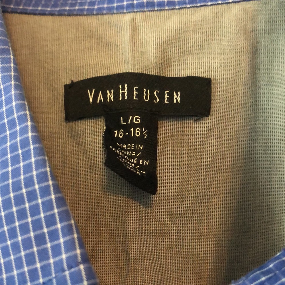 Blue Window Pane Button Down - Picture 2 of 3